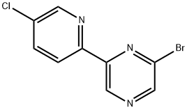 5-Chloro-2-(6'-bromo-2'-pyrazinyl)pyridine Structure