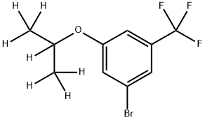 3-Trifluoromethyl-5-(iso-propoxy-d7)-bromobenzene Structure