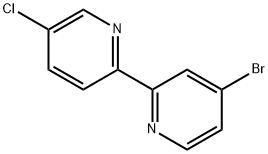 4-Bromo-5'-chloro-2,2'-bipyridine 구조식 이미지