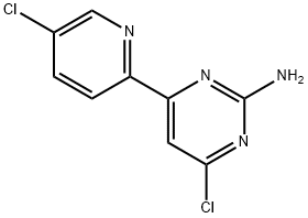 6,5'-Dichloro-2-amino-4-(2'-pyridyl)pyrimidine 구조식 이미지