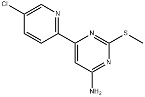 6-Amino-2-methylthio-4-(5'-chloro-2'-pyridyl)pyrimidine 구조식 이미지