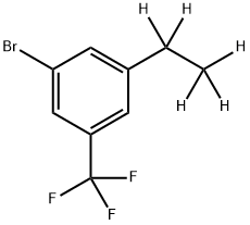 3-Trifluoromethyl-5-(ethyl-d5)-bromobenzene Structure