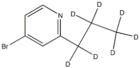 4-Bromo-2-(n-propyl-d7)-pyridine 구조식 이미지