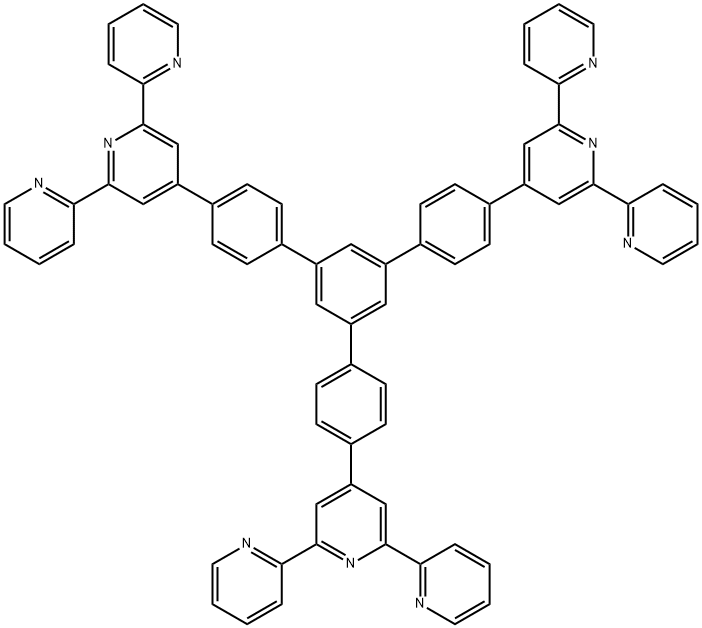 1,3,5-tris (4'-tripyridinylphenyl) benzene Structure