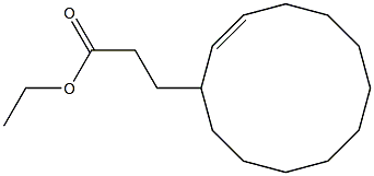 trans-2-Cyclododecenyl propanoic acid ethylester Structure