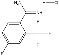 4-Fluoro-2-trifluoromethyl-benzamidine hydrochloride Structure