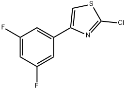 2-Chloro-4-(3,5-difluorophenyl)thiazole 구조식 이미지