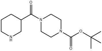 tert-butyl 4-(piperidine-3-carbonyl)piperazine-1-carboxylate 구조식 이미지