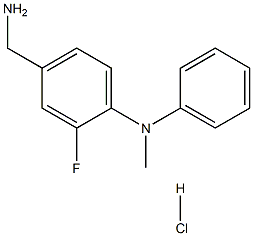 4-(aminomethyl)-2-fluoro-N-methyl-N-phenylaniline hydrochloride Structure