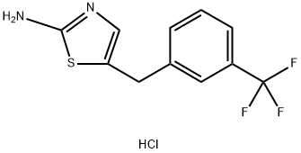 5-{[3-(trifluoromethyl)phenyl]methyl}-1,3-thiazol-2-amine hydrochloride Structure