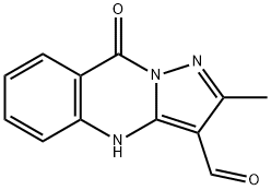 2-methyl-9-oxo-4H,9H-pyrazolo[3,2-b]quinazoline-3-carbaldehyde Structure