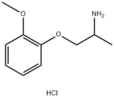 1-(2-aminopropoxy)-2-methoxybenzene hydrochloride Structure