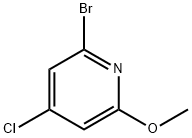 2-브로모-4-클로로-6-메톡시피리딘 구조식 이미지