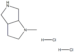 1-Methyl-hexahydropyrrolo[3,4-b]pyrrole Dihydrochloride 구조식 이미지