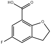 5-fluoro-2,3-dihydrobenzofuran-7-carboxylic acid 구조식 이미지