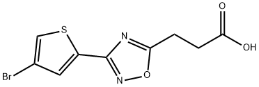 3-[3-(4-bromothiophen-2-yl)-1,2,4-oxadiazol-5-yl]propanoic acid Structure