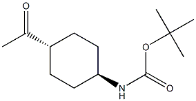 tert-butyl N-[trans-4-acetylcyclohexyl]carbamate Structure