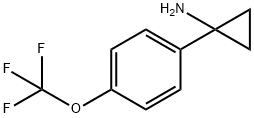 1-[4-(TRIFLUOROMETHOXY)PHENYL]CYCLOPROPAN-1-AMINE 구조식 이미지