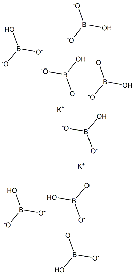 dipotassium octaborate Structure