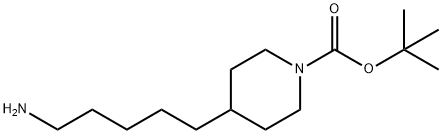 tert-butyl 4-(5-aminopentyl)piperidine-1-carboxylate Structure