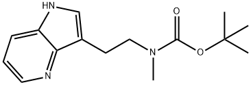 tert-butyl methyl[2-(1H-pyrrolo[3,2-b]pyridin-3-yl)ethyl]carbamate Structure