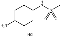 N-(4-aminocyclohexyl)methanesulfonamide hydrochloride 구조식 이미지