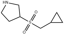 3-사이클로프로필메탄설포닐-피롤리딘 구조식 이미지