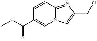 methyl 2-(chloromethyl)imidazo[1,2-a]pyridine-6-carboxylate 구조식 이미지