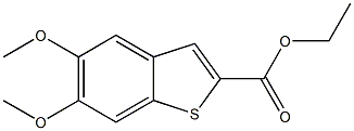 ethyl 5,6-dimethoxy-1-benzothiophene-2-carboxylate 구조식 이미지