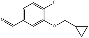 3-(CYCLOPROPYLMETHOXY)-4-FLUOROBENZALDEHYDE Structure