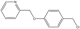 2-[4-(chloromethyl)phenoxymethyl]pyridine Structure