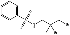 Benzenesulfonamide, N-(2,3-dibromo-2-methylpropyl)- Structure