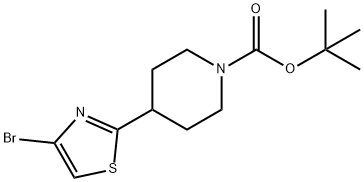 tert-butyl 4-(4-bromothiazol-2-yl)piperidine-1-carboxylate Structure