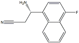 (3S)-3-AMINO-3-(4-FLUORONAPHTHYL)PROPANENITRILE Structure