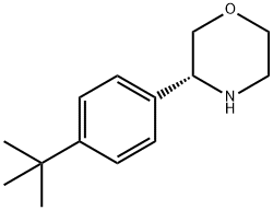 (3R)-3-[4-(TERT-BUTYL)PHENYL]MORPHOLINE 구조식 이미지