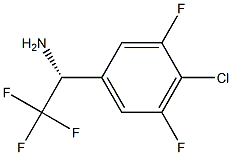 (1R)-1-(4-CHLORO-3,5-DIFLUOROPHENYL)-2,2,2-TRIFLUOROETHYLAMINE Structure