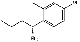 4-((1R)-1-AMINOBUTYL)-3-METHYLPHENOL Structure