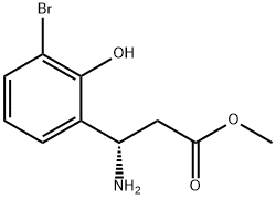 METHYL (3S)-3-AMINO-3-(3-BROMO-2-HYDROXYPHENYL)PROPANOATE Structure