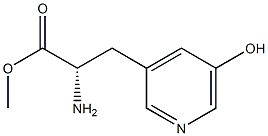 METHYL (2S)-2-AMINO-3-(5-HYDROXY(3-PYRIDYL))PROPANOATE Structure