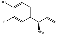 4-((1R)-1-AMINOPROP-2-ENYL)-2-FLUOROPHENOL Structure