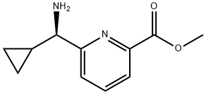 METHYL 6-((1R)AMINOCYCLOPROPYLMETHYL)PYRIDINE-2-CARBOXYLATE Structure