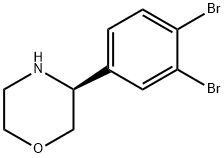 (3S)-3-(3,4-DIBROMOPHENYL)MORPHOLINE Structure