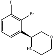 (3S)-3-(2-BROMO-3-FLUOROPHENYL)MORPHOLINE Structure