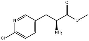 METHYL (2S)-2-AMINO-3-(6-CHLOROPYRIDIN-3-YL)PROPANOATE Structure