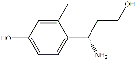 4-((1S)-1-AMINO-3-HYDROXYPROPYL)-3-METHYLPHENOL Structure