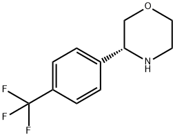 (3R)-3-[4-(TRIFLUOROMETHYL)PHENYL]MORPHOLINE Structure