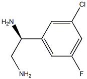 (1S)-1-(3-CHLORO-5-FLUORO-PHENYL)ETHANE-1,2-DIAMINE Structure