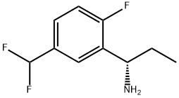 (1S)-1-[5-(DIFLUOROMETHYL)-2-FLUOROPHENYL]PROPYLAMINE Structure