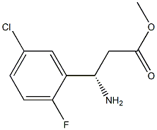 METHYL (3S)-3-AMINO-3-(5-CHLORO-2-FLUOROPHENYL)PROPANOATE Structure