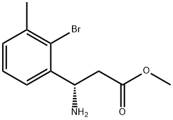 METHYL (3S)-3-AMINO-3-(2-BROMO-3-METHYLPHENYL)PROPANOATE Structure